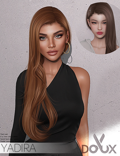 NYANTORA／Duenn／Hair Stylistics YCAM LIVE Second Life Marketplace - DOUX - Yadira hairstyle [BLOGGER PACK]
